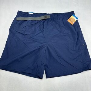 Columbia Swim Shorts Mens 2XL Blue Palmerton Peak Omni-Shade UPF 50 Lined Summer
